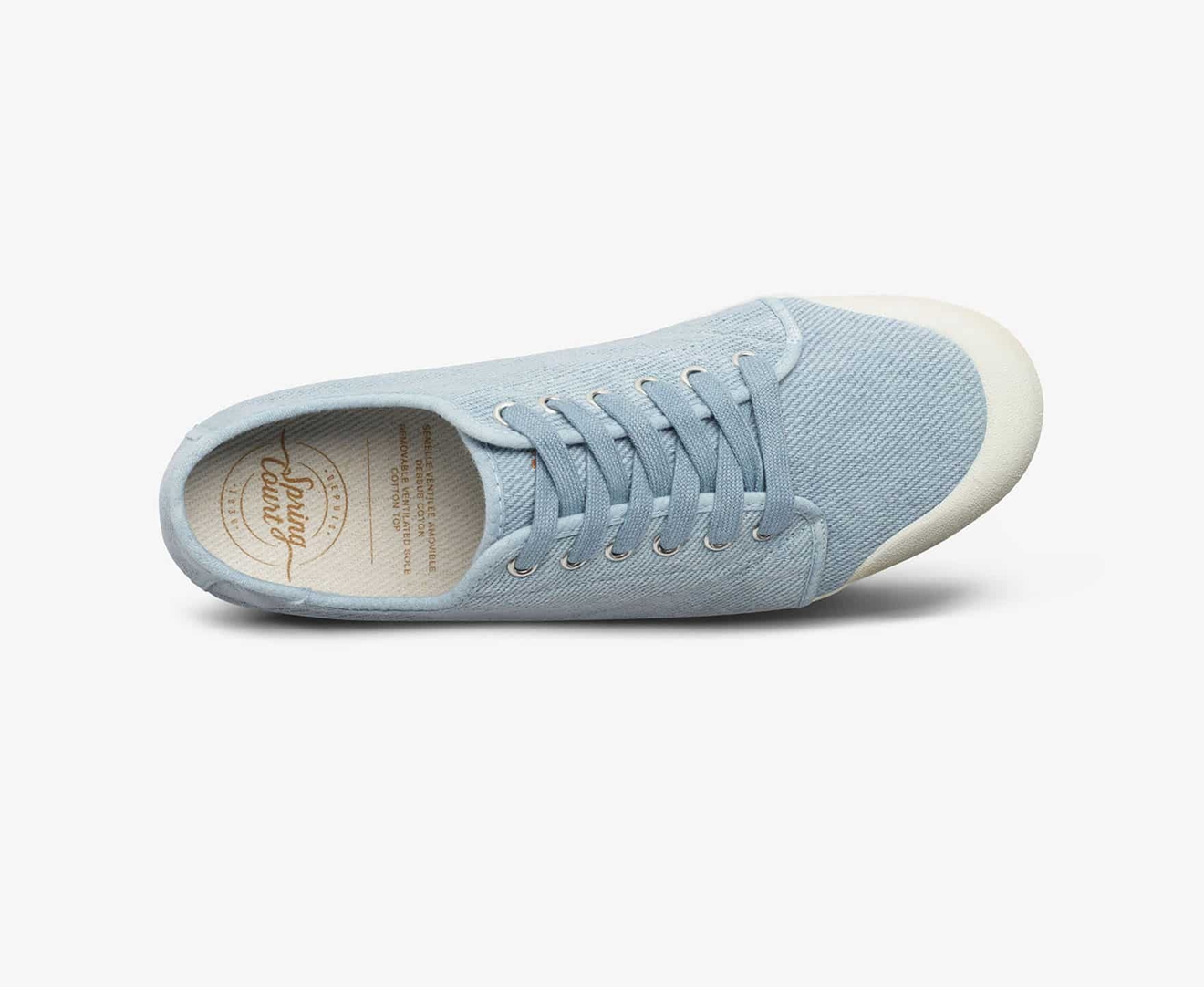 Spring Court G2 WASHED Men's Trainers Light Blue | South Africa-52ZGSFQRJ